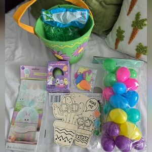 Easter Flower Basket treat bags eggs